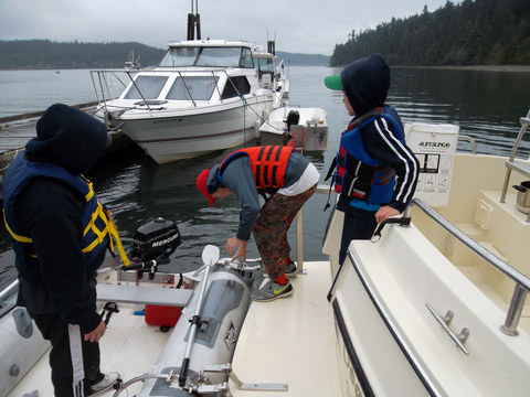 Out For Crabbing in Cornet Bay