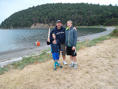 On the Beach at Sucia Island