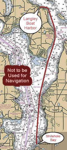 Shilshole Bay to Langley Boat Harbor, 23.5 nm, 3:20