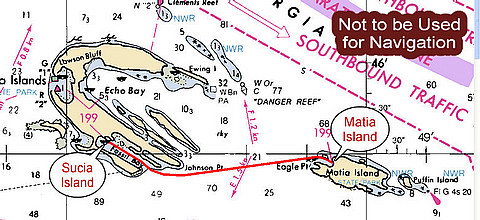 Matia Island to Sucia Island, 2.4 nm, 0:21